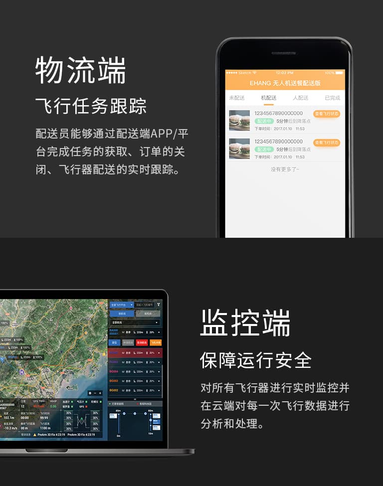 亿航无人机物流调度系统